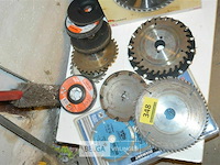 Partij div zaagbladen, slijpschijven, hout en metaal - afbeelding 1 van  2