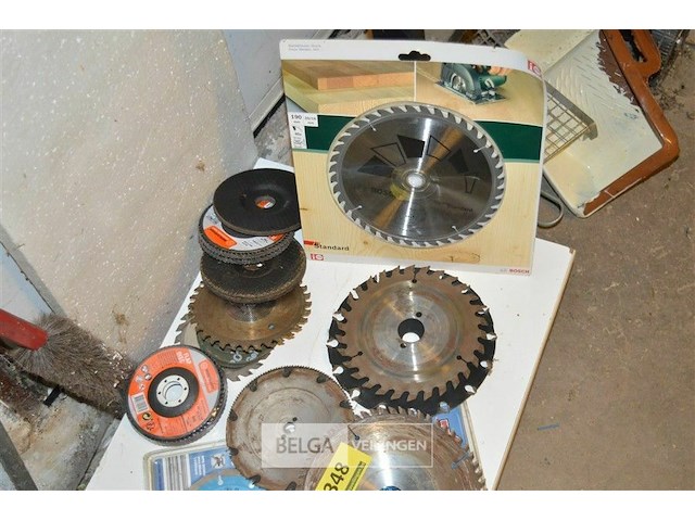 Partij div zaagbladen, slijpschijven, hout en metaal - afbeelding 2 van  2