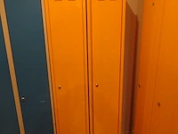 Partij diverese gele metalen lockers - afbeelding 4 van  4