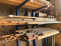 Partij divers hout beuk/sippo/merbau - afbeelding 1 van  8