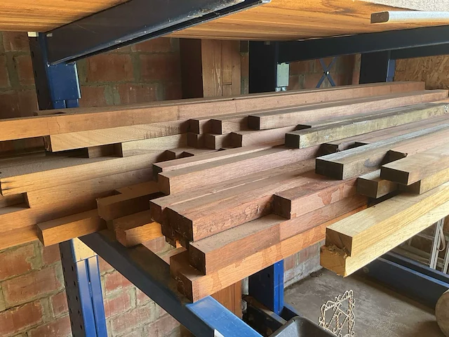 Partij divers hout beuk/sippo/merbau - afbeelding 3 van  8