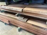 Partij divers hout, wo redwood, meranti