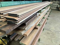 Partij divers hout, wo redwood, meranti - afbeelding 9 van  12
