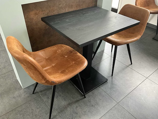 Partij divers restaurant/bistro zitmeubilair satelliet - afbeelding 4 van  10