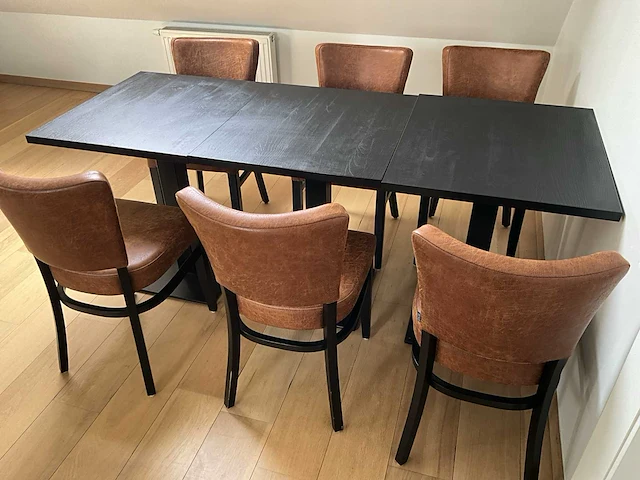 Partij divers restaurant/bistro zitmeubilair satelliet - afbeelding 7 van  10