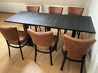 Partij divers restaurant/bistro zitmeubilair satelliet - afbeelding 7 van  10