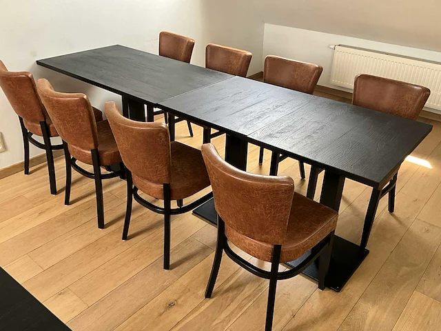 Partij divers restaurant/bistro zitmeubilair satelliet - afbeelding 9 van  10