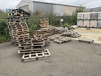 Partij diverse houten palletten - afbeelding 2 van  4