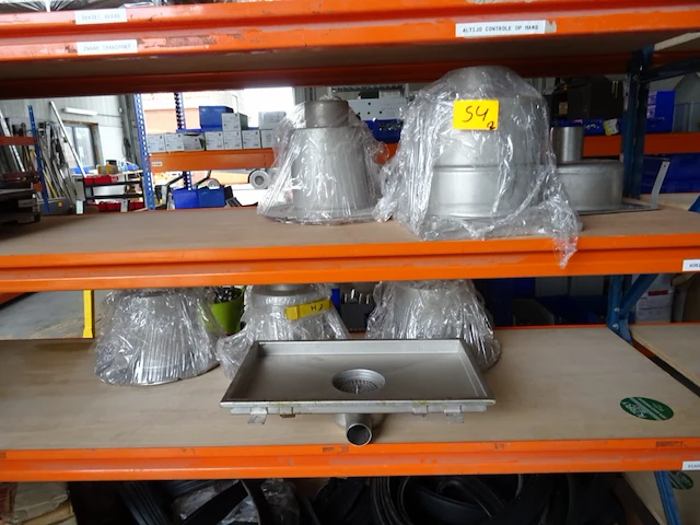 Partij diverse inox afvoeren - afbeelding 1 van  13