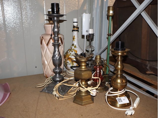 Partij diverse lampenvoeten - afbeelding 1 van  3