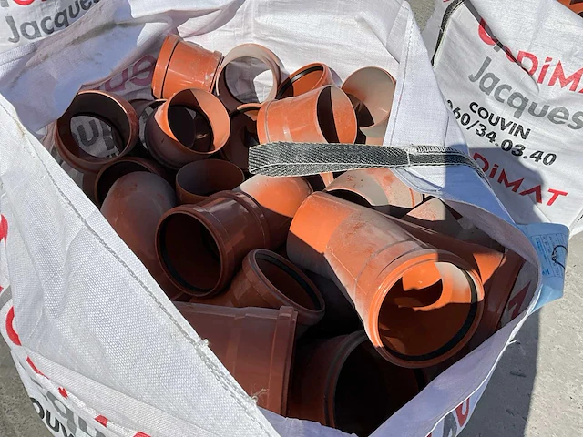 Partij diverse pvc hulpstukken (circa 75x) - afbeelding 3 van  4