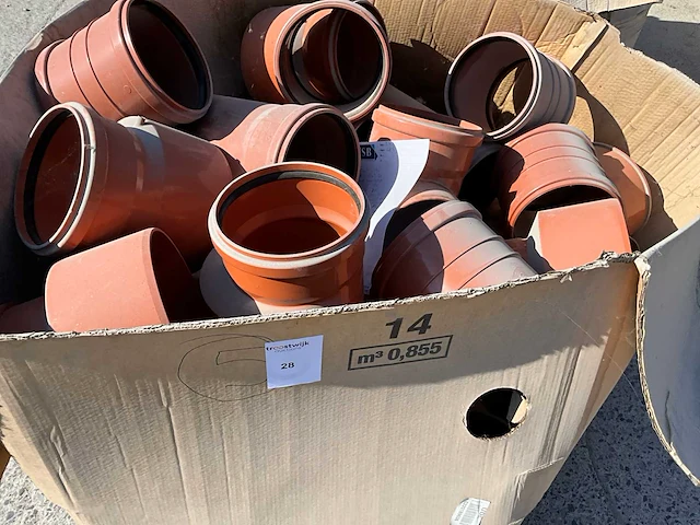 Partij diverse pvc hulpstukken (circa 75x) - afbeelding 2 van  7