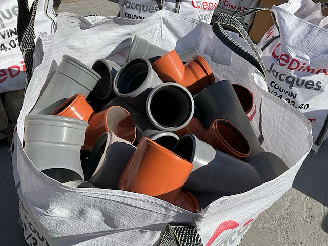 Partij diverse pvc hulpstukken (circa 75x) - afbeelding 3 van  4