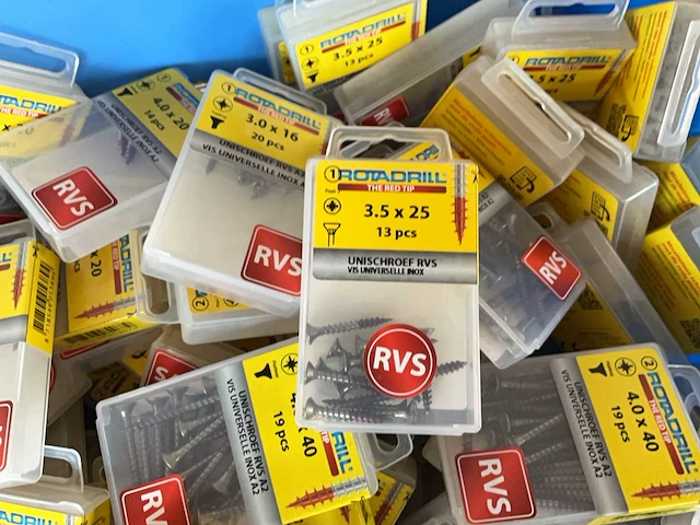 Partij diverse rotadrill schroeven (100x) - afbeelding 3 van  5
