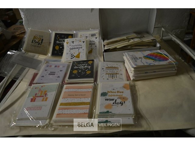 Partij diverse verjaardagskaarten met enveloppen, ballonnenset 50 jaar - afbeelding 2 van  9