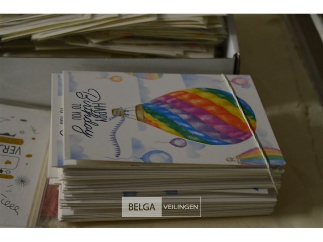 Partij diverse verjaardagskaarten met enveloppen, ballonnenset 50 jaar - afbeelding 4 van  9