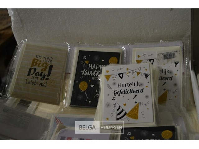 Partij diverse verjaardagskaarten met enveloppen, ballonnenset 50 jaar - afbeelding 5 van  9