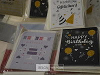 Partij diverse verjaardagskaarten met enveloppen, ballonnenset 50 jaar - afbeelding 6 van  9