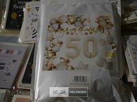 Partij diverse verjaardagskaarten met enveloppen, ballonnenset 50 jaar - afbeelding 8 van  9