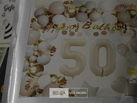 Partij diverse verjaardagskaarten met enveloppen, ballonnenset 50 jaar - afbeelding 9 van  9