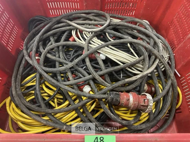 Partij diverse verlengkabels 380v/32a div lengtes - afbeelding 2 van  3