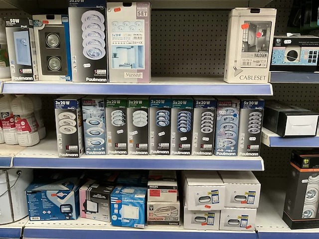 Partij diverse verlichting, elektra en sanitair - afbeelding 3 van  44