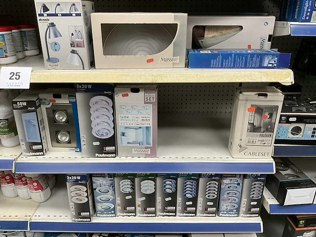 Partij diverse verlichting, elektra en sanitair - afbeelding 4 van  44