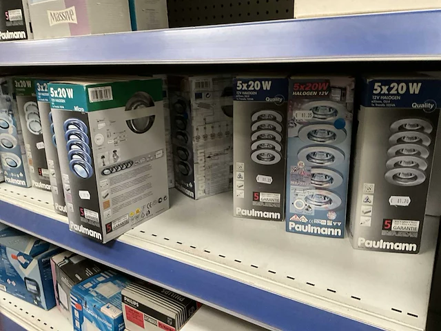Partij diverse verlichting, elektra en sanitair - afbeelding 9 van  44