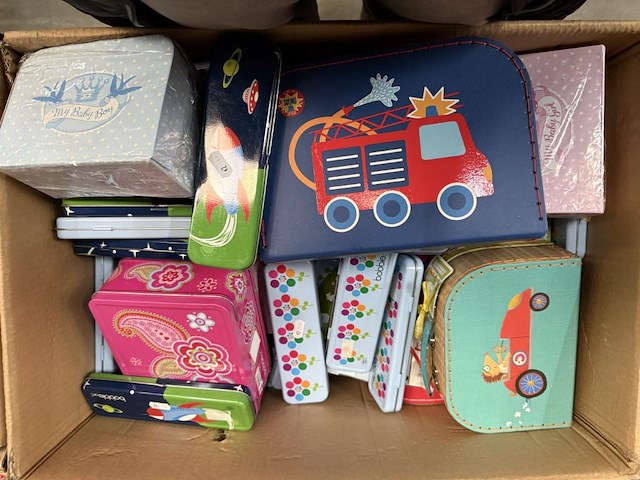 Partij dozen, blikkendozen, spaarpotten - afbeelding 2 van  3