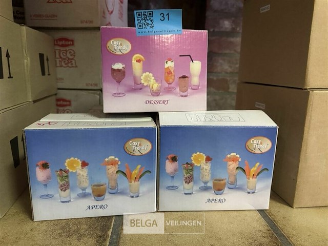 Partij drink en dessert glazen - afbeelding 4 van  6