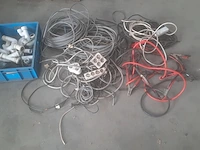 Partij elektrische kabels