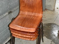 Partij gepatenteerde design stoelen hout/metaal - afbeelding 1 van  3