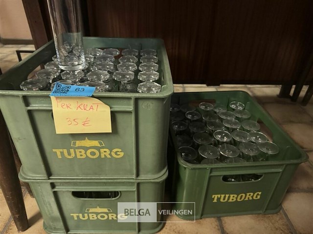Partij glazen met krat - afbeelding 2 van  6