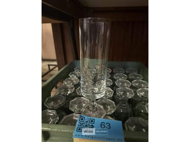 Partij glazen met krat - afbeelding 3 van  6