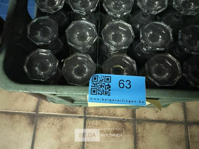 Partij glazen met krat - afbeelding 5 van  6