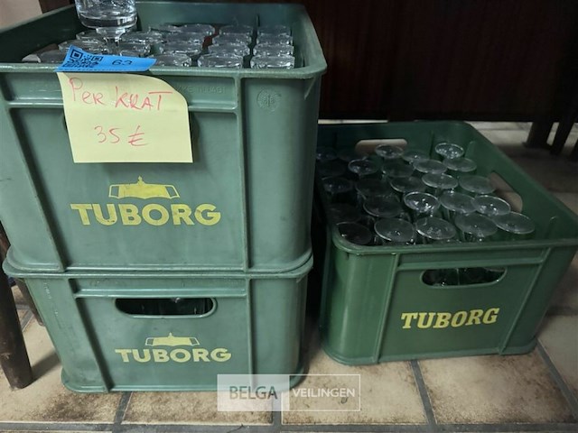 Partij glazen met krat - afbeelding 6 van  6