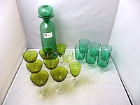 Partij groen glaswerk - afbeelding 2 van  5