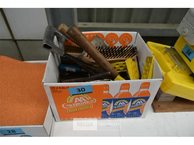 Partij handgereedschappen en deurstoppers - afbeelding 1 van  4