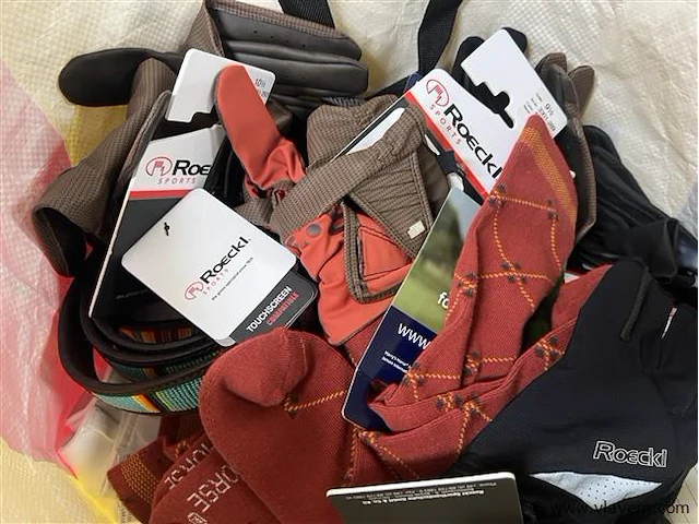 Partij handschoenen, sokken, riemen, sjaals enz. - afbeelding 1 van  3