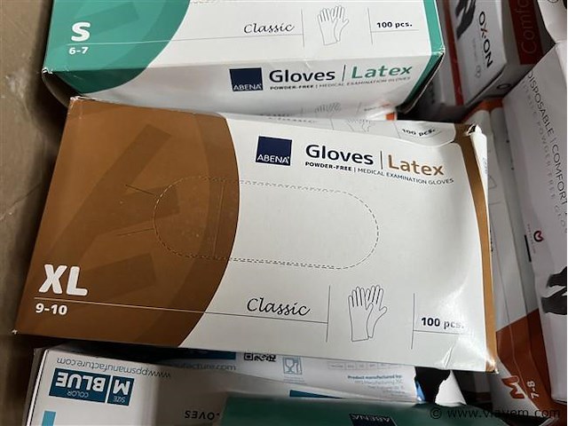 Partij handschoenen, wo. latex, (zonder pallet) - afbeelding 2 van  4