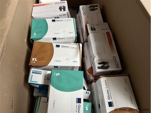 Partij handschoenen, wo. latex, (zonder pallet) - afbeelding 3 van  4