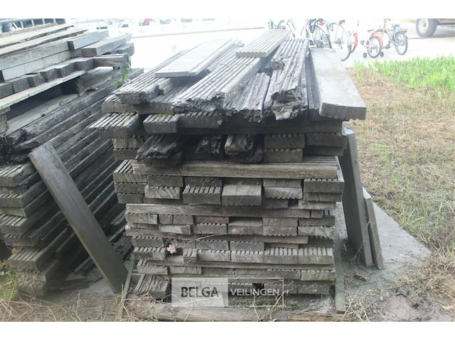 Partij hardhouten / bankirai planken - afbeelding 4 van  7