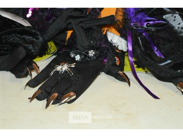 Partij heksenhandschoenen en hoedjes - afbeelding 2 van  3