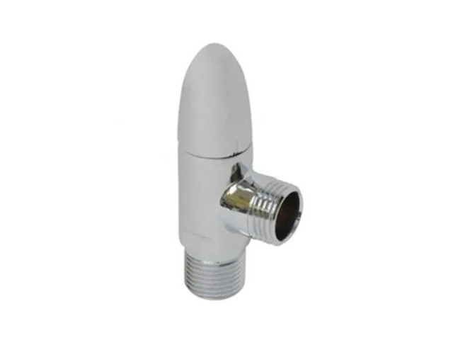 Partij hoekstopkraan 1/2" buitendraad x 1/2" buitendraad chroom "rond" (255x) - afbeelding 3 van  5