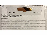 Partij hoekstopkraan 1/2x10mm knel rond chroom (244x) - afbeelding 5 van  6