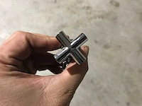 Partij hoekstopkraan 1/2"x1/2" chroom kruis (4x) - afbeelding 4 van  6