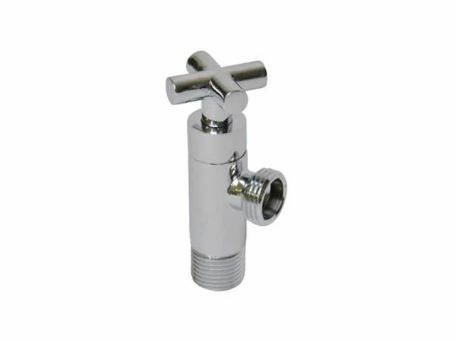 Partij hoekstopkraan 1/2"x1/2" chroom kruis (4x) - afbeelding 6 van  6