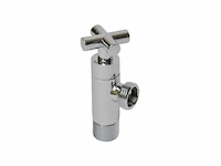 Partij hoekstopkraan 1/2"x1/2" chroom kruis (4x) - afbeelding 6 van  6