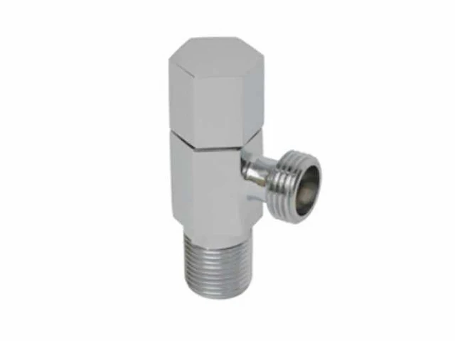 Partij hoekstopkraan 1/2"x1/2" chroom zeskant (7x) - afbeelding 7 van  9