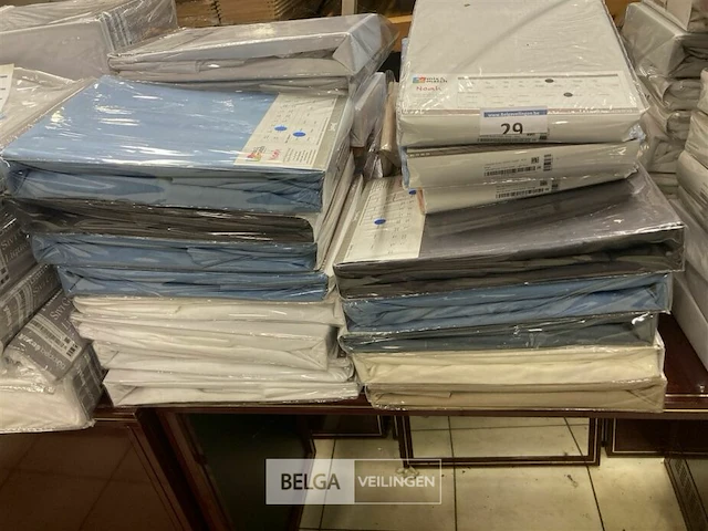 Partij hoeslakens diverse maten en kleuren ± 30 stuks - afbeelding 5 van  5